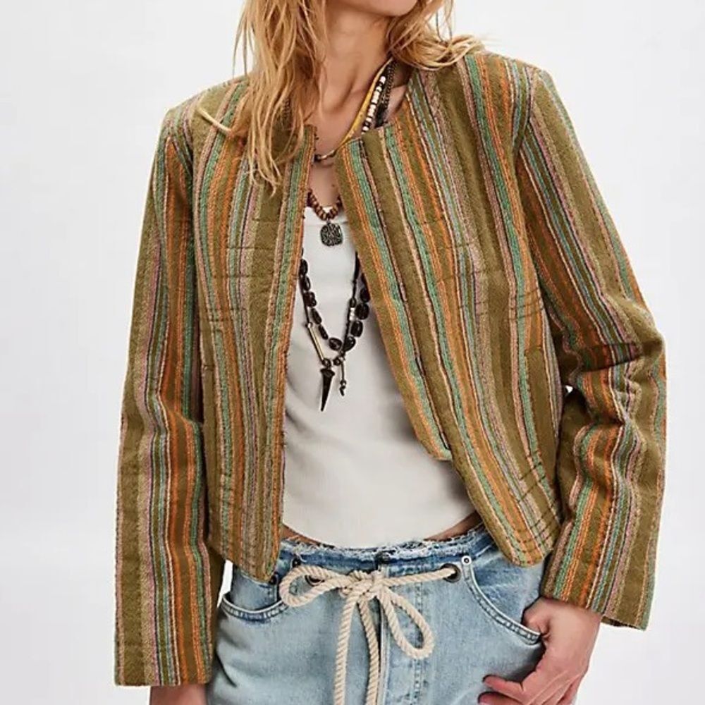 NWOT Zander Striped‎ Jacket